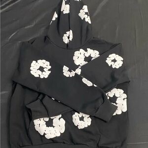 denim tears hoodie black size M